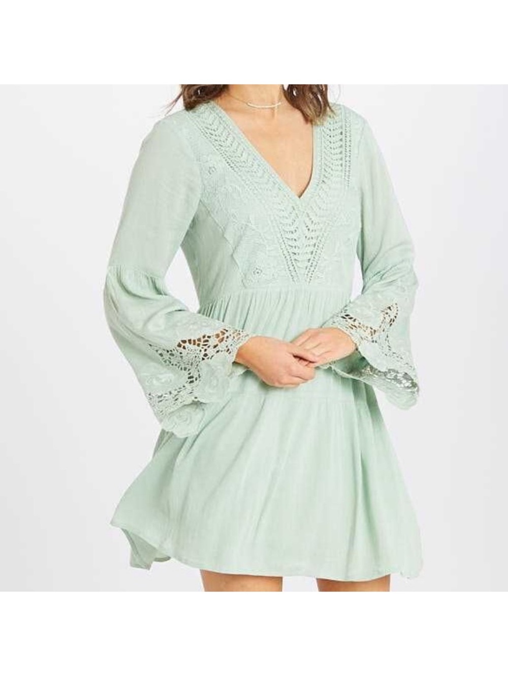 NWOT Altar’d State Bell Sleeve Mini Dress